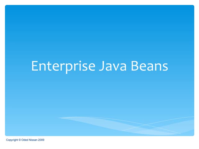 JEE Course - EJB
