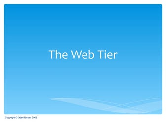 JEE Course - The Web Tier