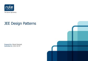 Jee design patterns- Marek Strejczek - Rule Financial