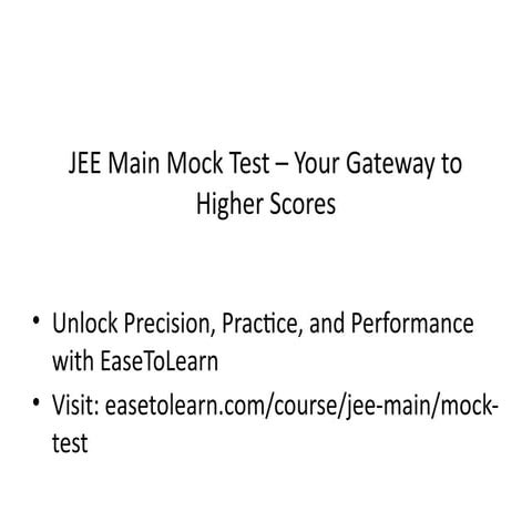 Strengthen Your Exam Strategy with the Most Effective JEE Mock Test Series
