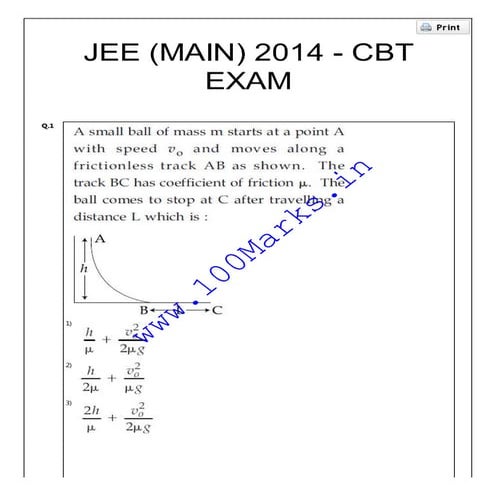 Jee main online paper 11 april 2014