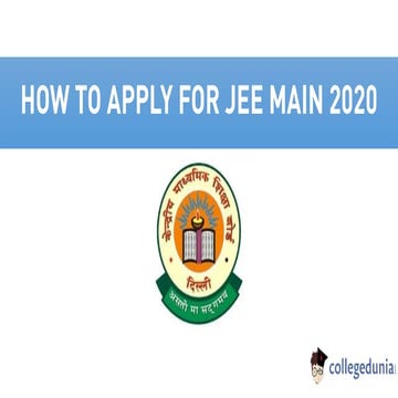 JEE Main 2020 Registration