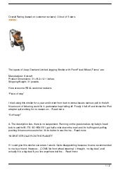 jeep overland limited jogging stroller with front fixed wheel fierce