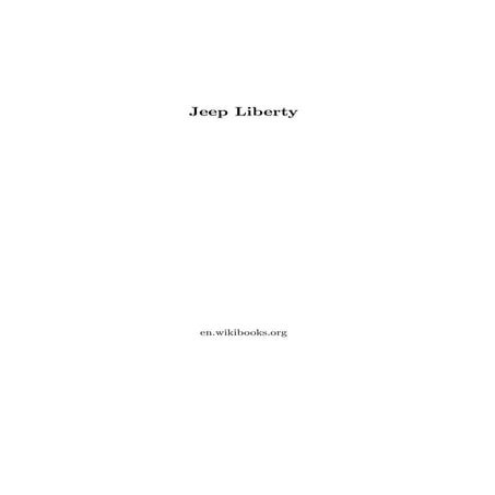 Jeep liberty mechanical