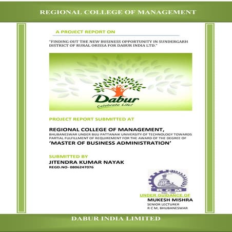 Dabur Summer Internship