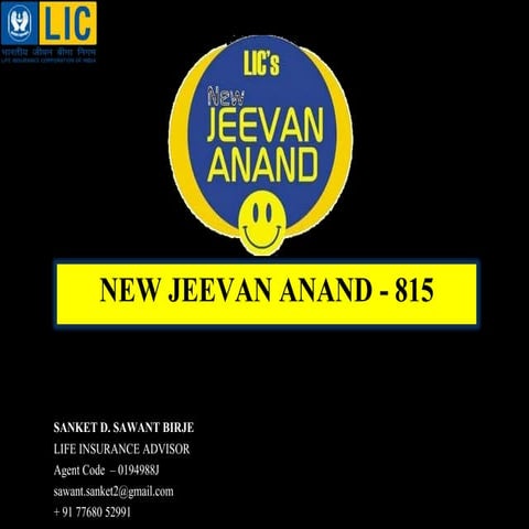 Jeevan anand explained in simple terms | PPTX