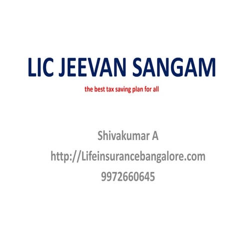 Jeevan sangam | PPTX