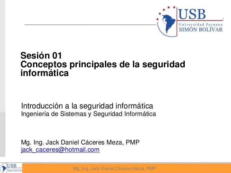 Curso Introducción a la seguridad informática 01 Conceptos principa…