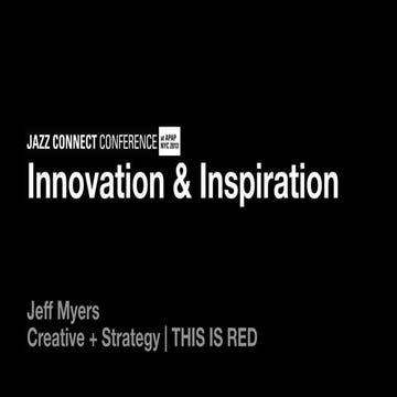 Jeff Myers Opening Plenary - Jazz Connect