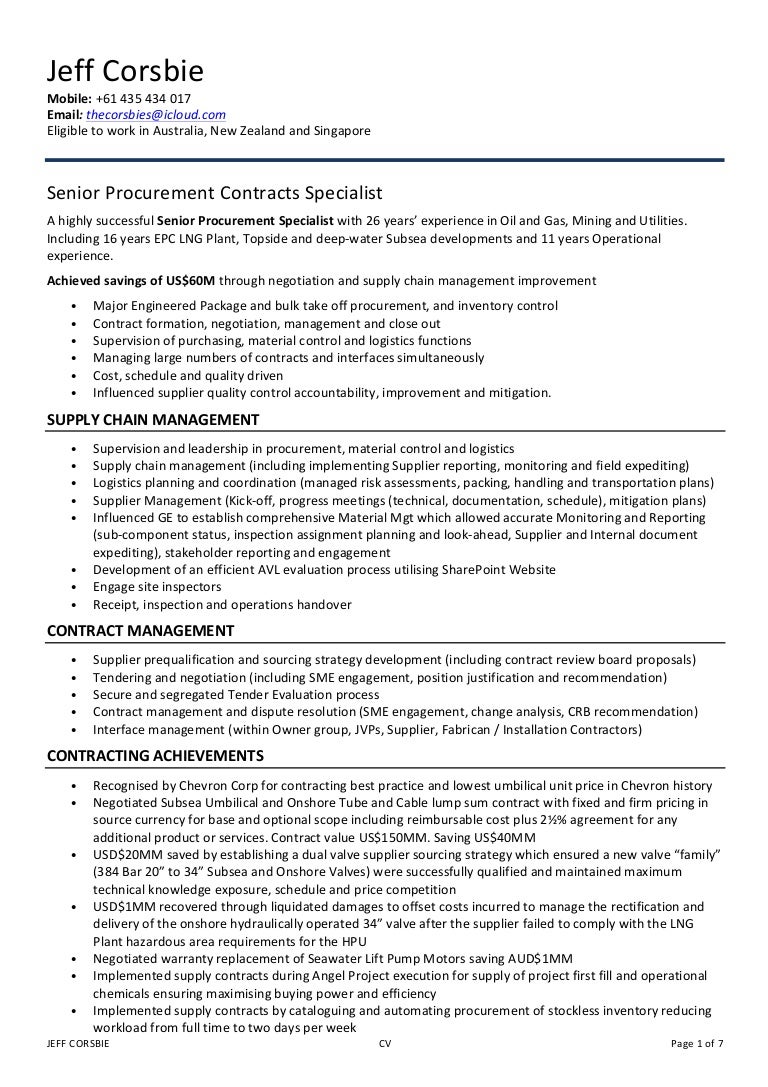 Jeff Corsbie Cv