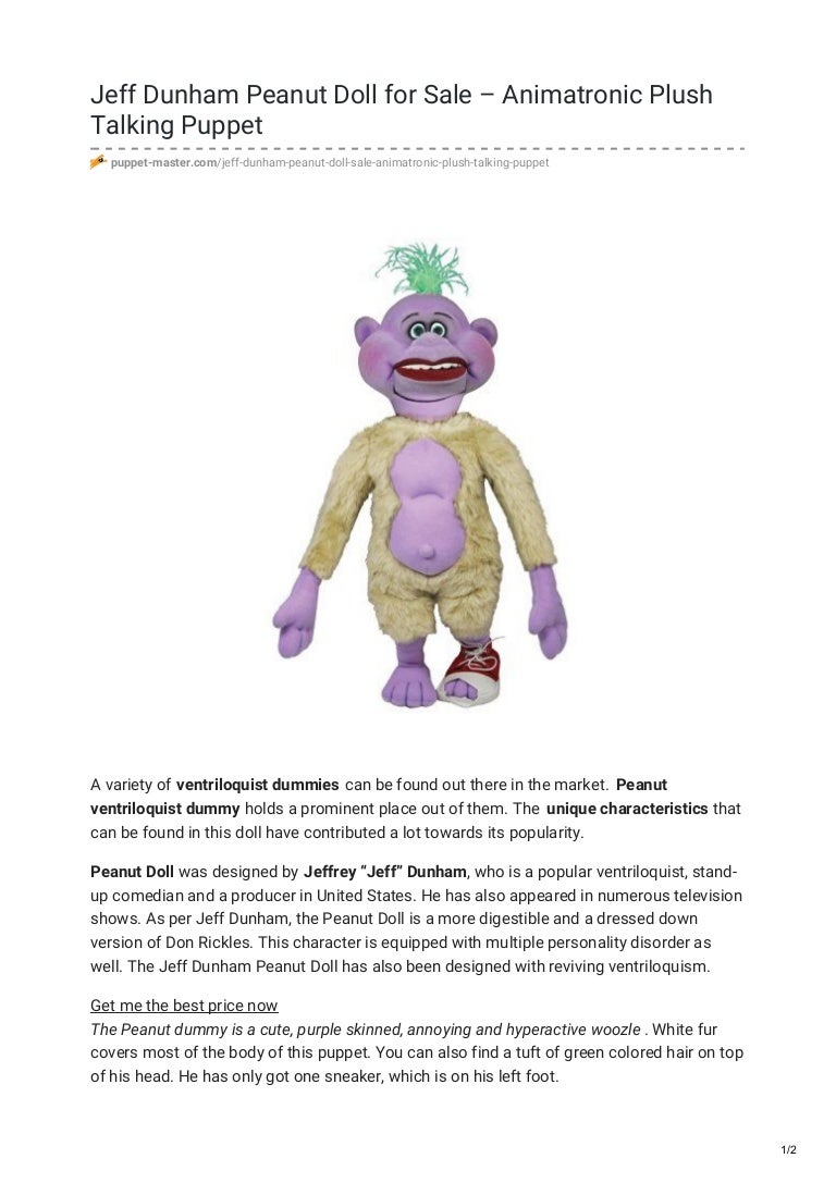 animatronic talking peanut doll