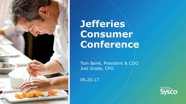 Jefferies Consumer Conference