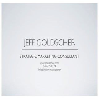 Strategic Marketing Consulting