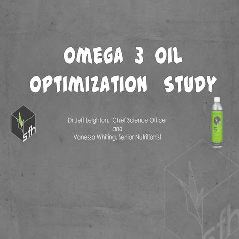 AHS13 Jeff Leighton — The Role of Omega 3 Oils in the Treatment of Chronic In...