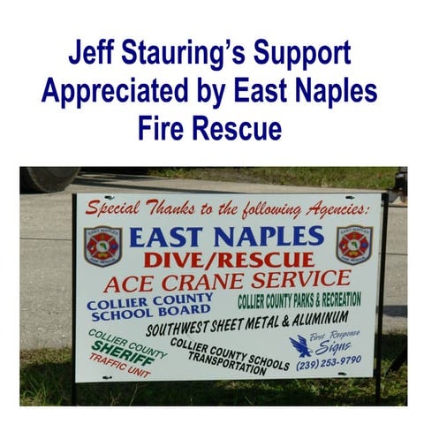 Jeff stauring’s support appreciated by east naples fire rescue
