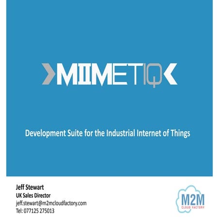 Jeff Stewart, M2M CloudFactory