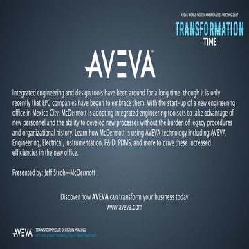 Integrated Engineering Deployment in a New Engineering Office