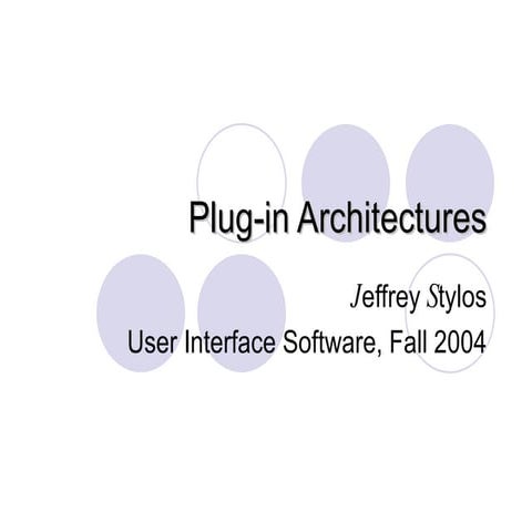 Plug-in Architectures | PPT