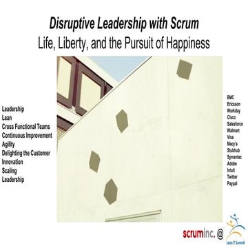 Scrum: The art of doing twice the work in half the time by Jeff Sutherland - ...