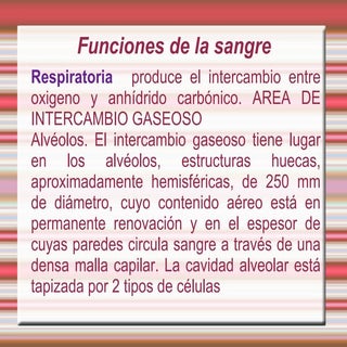 funciones de la sangre