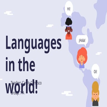 Exploring the World's Languages: Flags, Facts, and Primary Languages | PPTX