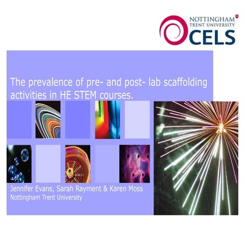 Pre & Post- Lab Scaffolding in HE STEM - ViCE PHEC 2016 J Evans, S Rayment, K...