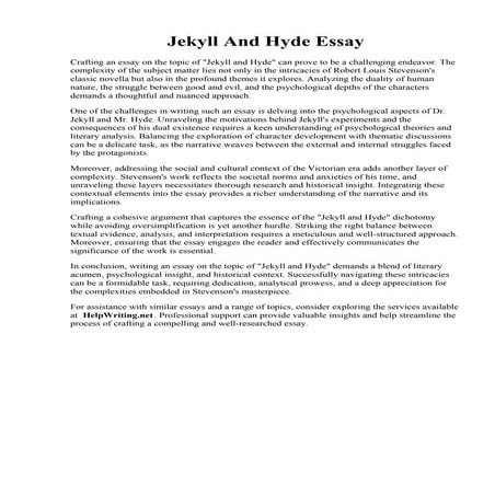 Jekyll And Hyde Essay.pdf