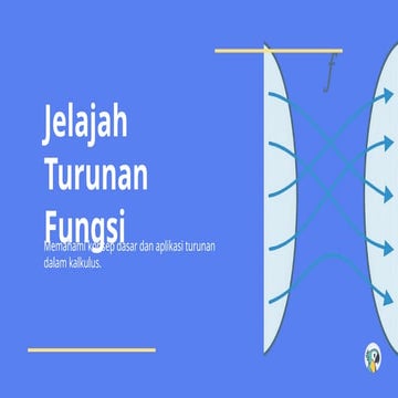 Jelajah Turunan Fungsi dalam terapan kehidupan sehari-hari