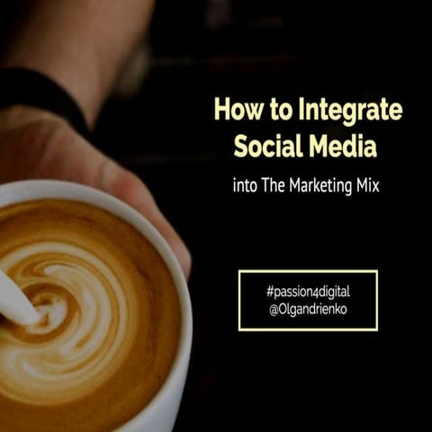 How to integrate Social Media into The Marketing Mix