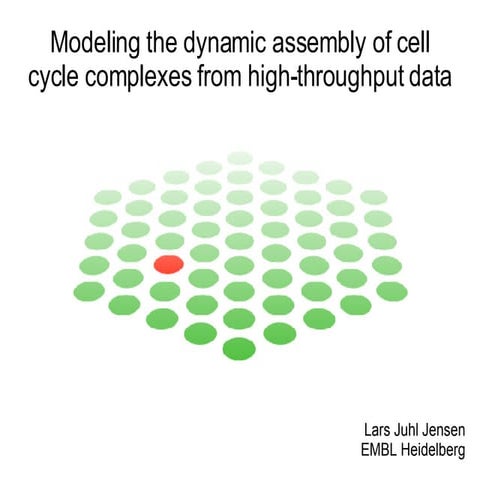 Modeling the dynamic assembly of cell cycle complexes from high-throughput data