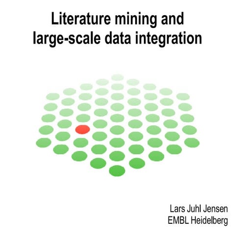 Literature mining and large-scale data integration