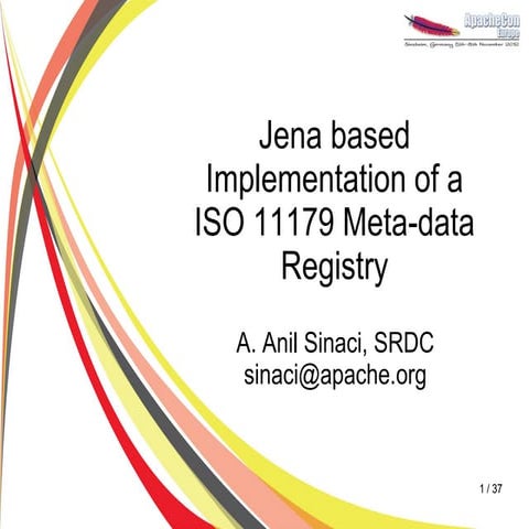 Jena based implementation of a iso 11179 meta data registry