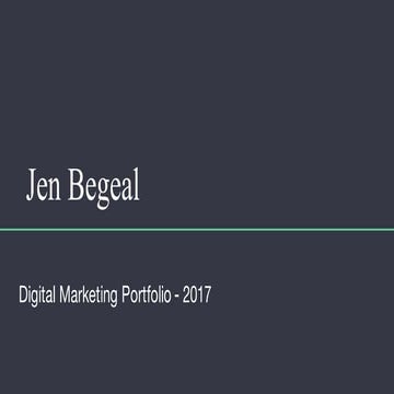 Digital Marketing Portfolio Review | PDF
