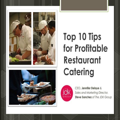 Top 10 Tips for Profitable Restaurant Catering 