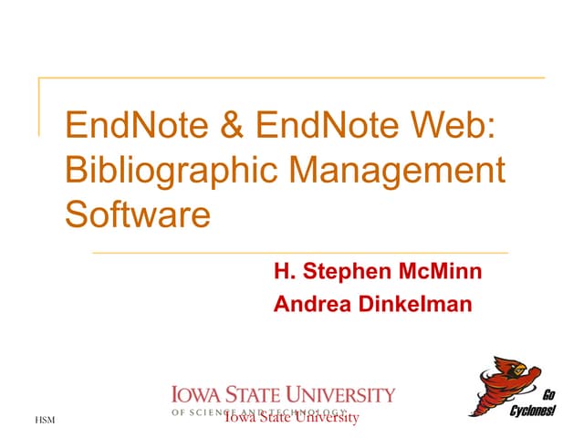 EndNote And EndNote Web 2010