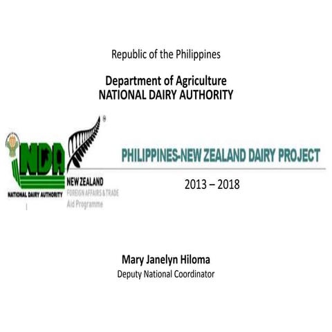 Philippines | Jun-16 | Philippines - New Zealand Dairy Project