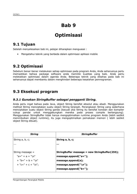 Jeni J2 Me Bab09 Optimisasi