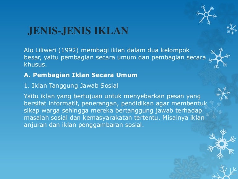 Jenis Jenis Iklan Lp3 I