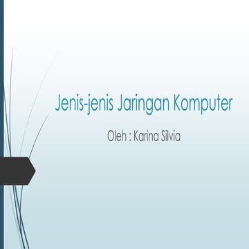 Jenis jenis jaringan komputer