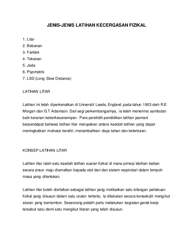 Jenis2latihan 130330114542 Phpapp02