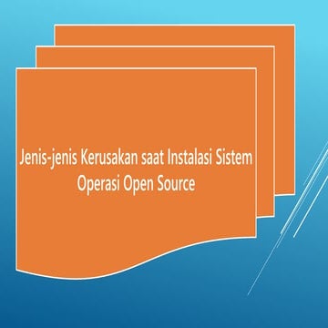 Jenis kesalahan linux