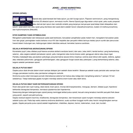 Narkotika &amp; Psikotropika