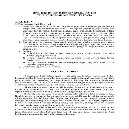 JENIS-JENIS TEKS DALAM KURUKULUM  2013