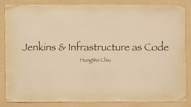 Jenkins & IaC