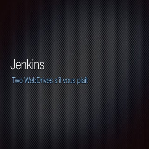 Jenkins & Selenium | PPT