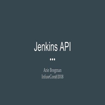 Jenkins api | PPT