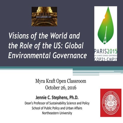Jennie Stephens - Myra Kraft Open Classroom - October 26, 2016