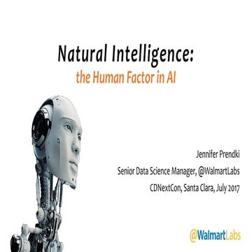 Natural Intelligence the human factor in AI