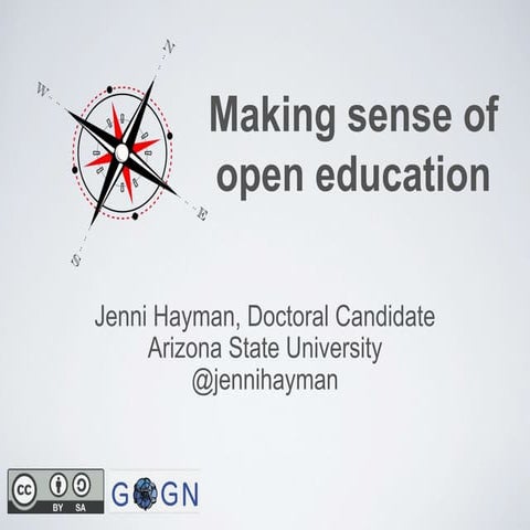 Making sense of open education