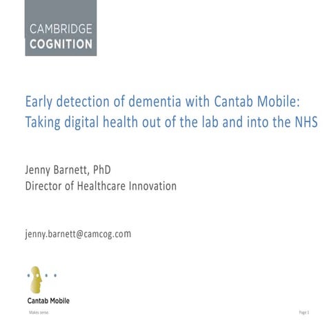 Jenny Barnett: digital healthcare